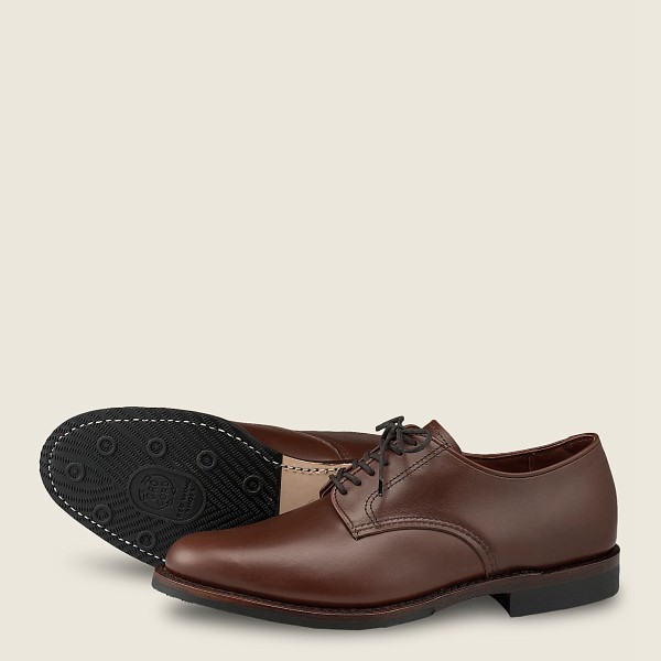 Oxford Herre - Red Wing Williston - Featherstone Læder - Mørkebrune - MNHSYT-268